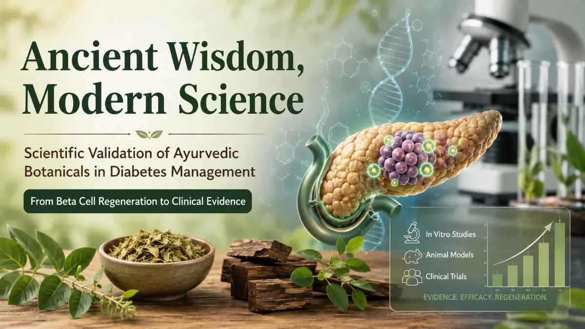 Ayurvedic Formulations and Beta Cell Neogenesis: Evidence from Research Centers