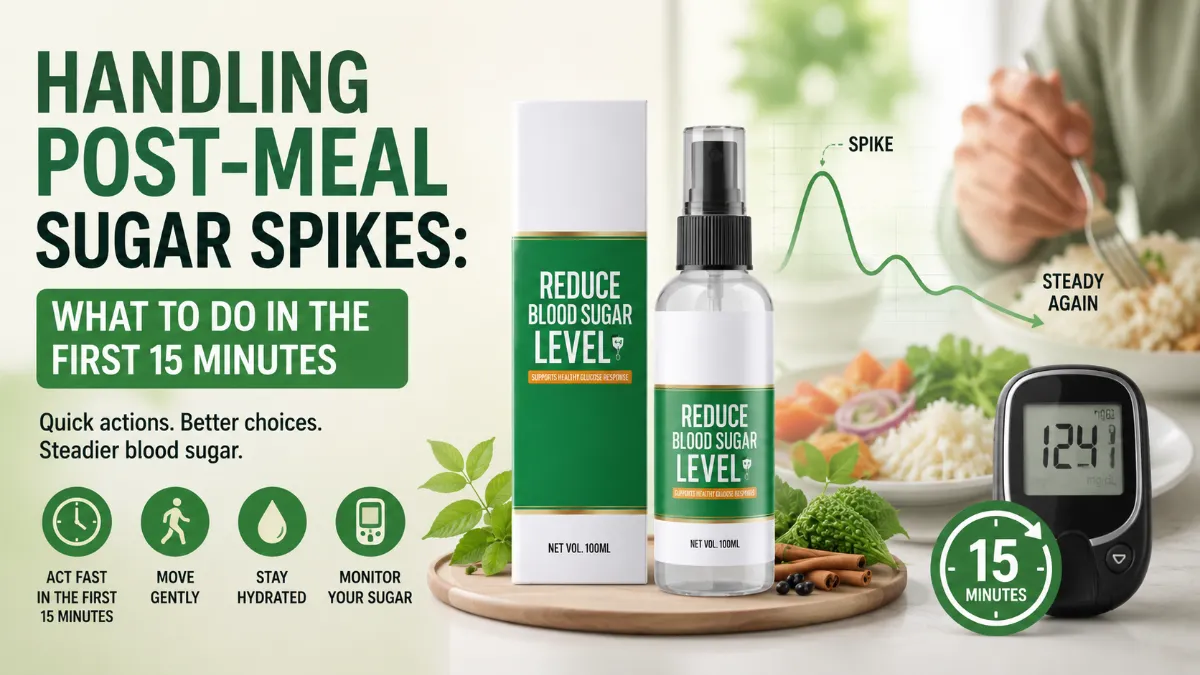 Navigating Post-Meal Sugar Spikes: Immediate Strategies for Glycemic Stability