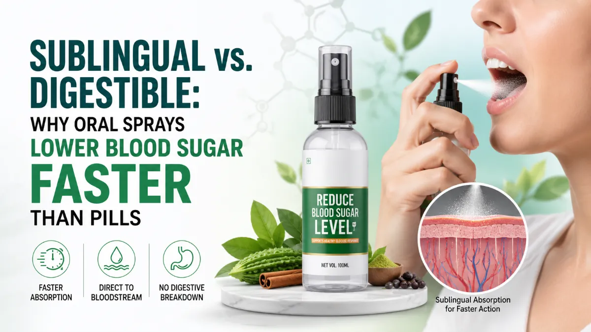 Sublingual vs. Digestible: How Oral Sprays Offer Faster Blood Sugar Support